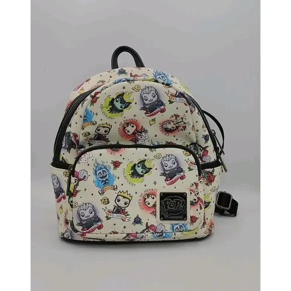 Loungefly Funko Pop Disney Villains Tattoo Mini Backpack - Picture 2 of 14